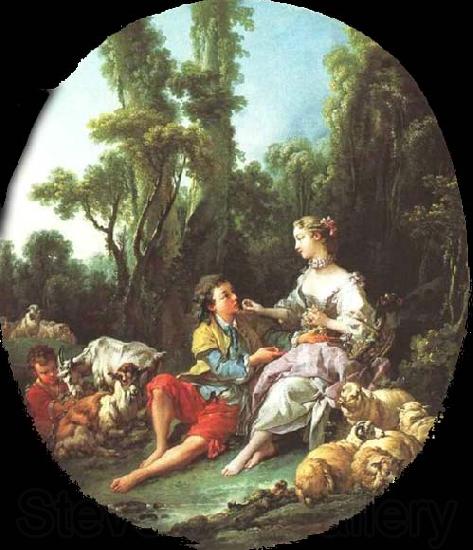 Francois Boucher Are They Thinking About the Grape Spain oil painting art